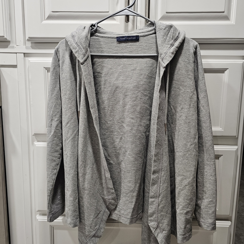 Tommy Hilfiger Light Gray Hooded Jacket